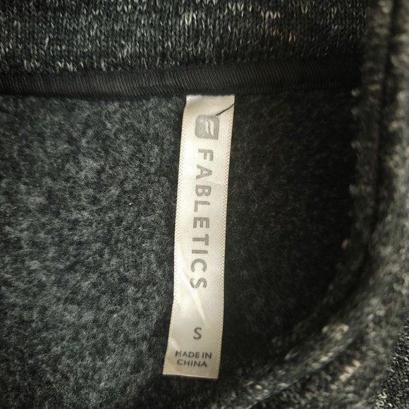 Fabletics Womens S Jacket Gray Black Calypso Asymmetrical Coat - Picture 4 of 7